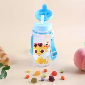 아기상어 흘림방지 빨대물통 350ml 175301