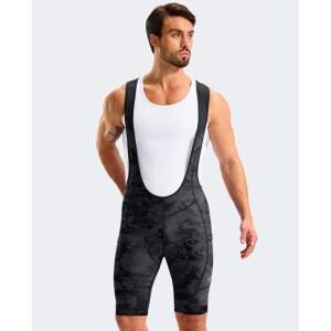 바이크와 남성용 후면 방지 다리 반바지 미끄럼 지퍼 포켓 턱받이 패딩 자전거 4D 반바지와 그립 UPF50