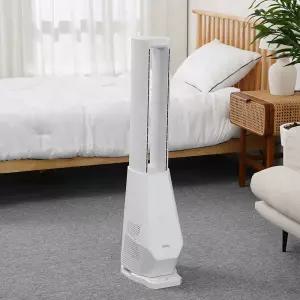 Inoq 편리한발터치 7색조명 에어가딩 BLDC 날개없는선풍기 리모컨형/타워형선풍기 거실선풍기