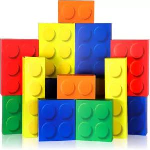 Zhanmai 7개 종이 빌딩 블록 박스 4사이즈 미스터리 파티 스태킹 소품 벽돌 간식 선물 케이스 생일 게임을