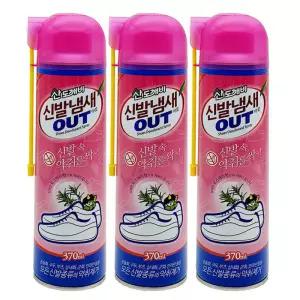 산도깨비 신발냄새 아웃 신발냄새제거제 370ml x 3개