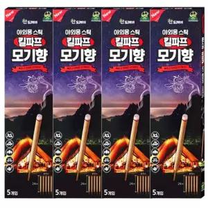 캠핑 모기약 야외용 스틱 킬파프 모기향 5개입 x 4개