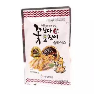 꽃보다오징어 슬라이스 15g(1타 20개입) 27.01.05술안주 고급건 봉지건 온가족간식 조미 건어포 슬라이스건