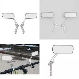 와이드 자전거 백미러 좌우세트 12.5x5cm 실버 전기자전거백미러 자전거거울