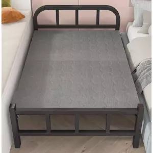 폴딩 침대프레임 철제 메탈 원룸용 모던 심플 베드 스틸 매트받침 통기성 접이