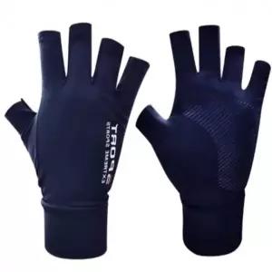 하프 핑거 장갑 남색 등산용품 오토바이장갑 등산용장갑