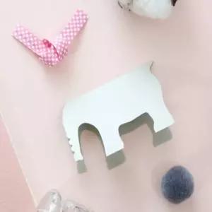 메모카드 코끼리 25매 10개 메세지전달 팝아웃지 종이책갈피 데코페이퍼 책갈피용 다이어리꾸미기 매모 메