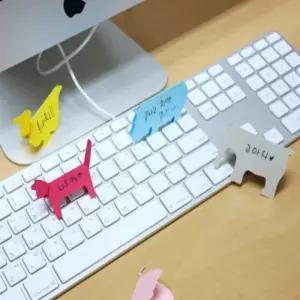 메모카드 코끼리 25매 10개 다이어리꾸미기 메시지메세지전달 종이책갈피 데코페이퍼 책갈피용 꾸미기 매모