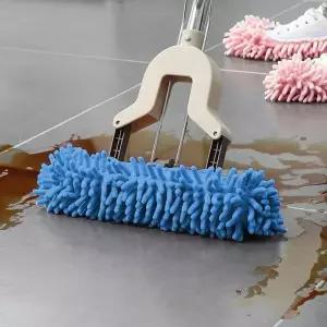 발청소 QUR472L8 실내슬리퍼 청소용슬리퍼 거실슬리퍼 극세사슬