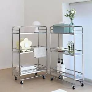 미드센츄리 KSC513S0 모던 스텐 트롤리