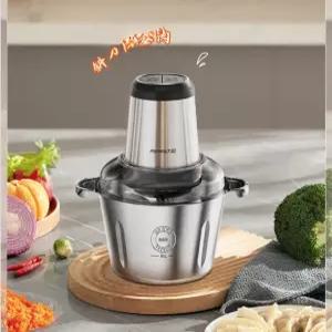 스테인리스 전기 고기 분쇄기 다기능 마늘 야채 다지기 가정용 용량 푸드 믹서