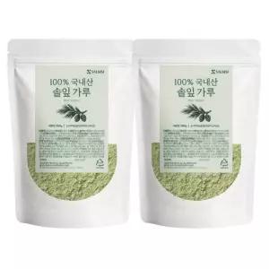 국산 솔잎 가루 100% 300gx2개 고운 분말 차 소나무잎 원물 그대로 순수 자연건조 천연식재료 전통 건강차 효능