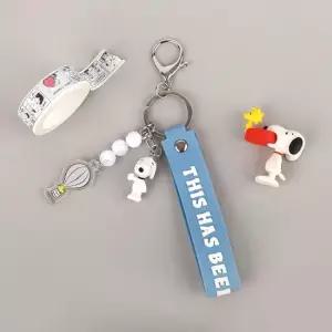 피너츠 스누피 피규어 스트랩 키링