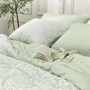 알레르망 로넌2 차렵이불 D 5종세트B 그린 차렵이불2P+베개커버2p+패드1p