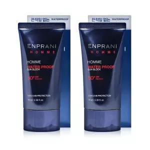 보습관리 [엔프라니] 엔프라니 옴므 선블록 선크림 70ml x 2개