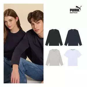 푸마바디웨어 푸마 언더웨어푸마 남녀드라이셀 티셔츠 4종세트 긴팔3반 1871561