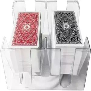 위안허 6 덱 회전 카나스타 플레이 카드 트레이