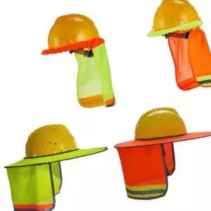 안전모 햇빛 가리개 메쉬 통풍 그늘막 작업용 헬맷 차양막 현장 필수품