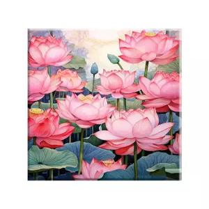 유화 모란꽃 유화그리기세트 DIY 거실 동양화