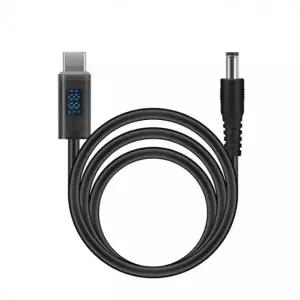 5.5x2.1 C타입 to DC 전원 변환 1m 20V 디스플레이 케이블 PD 노트북 충전 배터리 충전전압