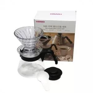 하리오 커피 드리퍼 원두커피 여과 필터 포트 핸드드립 서버 세트