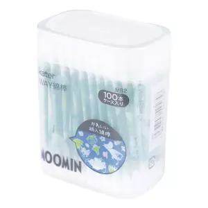 무민 투웨이 면봉 100p(일)(545658)다용도 가정용 화장 메이크업 귀이개 케이스 회용 1회용