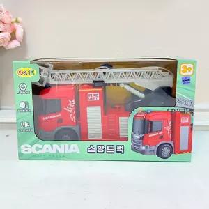 스카니아 소방트럭비상출동차량 놀이세트 관놀이 불끄기 사운드차 끄기