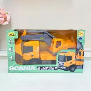 스카니아 포크레인트럭중장비놀이세트 대형 운전 건설완구