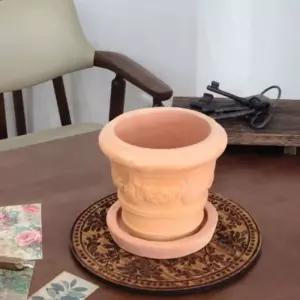 베트남 레드테라코타 미니 현관화분 식탁원형화분 식물 예쁜선물 실내 디자인 집화분 테이블 선물용 선인장