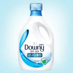 다우니 프리미엄 액체형 세탁세제 냄새딥클린 블루 2L 프레시 클린 본품 대용량
