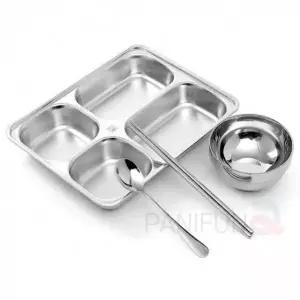 ( )스텐 4구식판 대 급식식판 구내식당식판 학교식판 단체급식그릇 어린이집식판