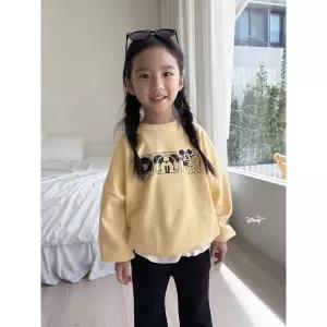 [연투] 디세인트 26봄 턴잇업미키맨투맨 24개월 아기 유아 키즈 아동복 여아 남아