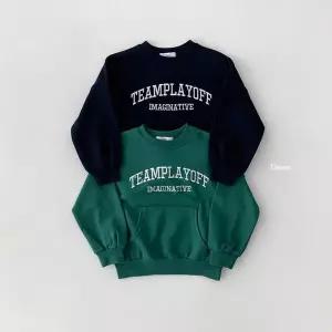 [연투] 디세인트 26봄 팀플레이캥거루맨투맨 24개월 아기 유아 키즈 아동복 여아 남아