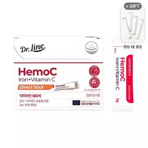 닥터라인 헤모씨 다이렉트 2g x 30포 철분제 온가족 어린이 여성 임산부
