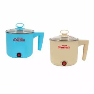 베이지 라면포트 1L 멀티기 전냄비기계 포트 쿠커 전기 휴대용 전냄비 멀티