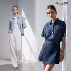 [신세계라이브쇼핑]맥스튜어트 여성 데님셔츠 2종