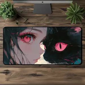 800x400 방수 일러스트 캐릭터 마우스패드 장받침패드 게임용 용품 PC PC대 게이밍