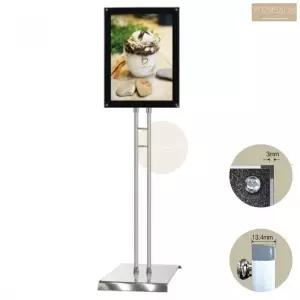 자석식 부착 A3 크롬 사각 가게 가격표 거치대 표지판 광고판 홍보물