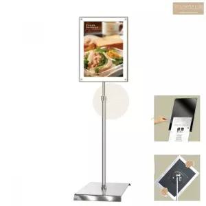 자석 속지 교체 A3 크롬 사각 영업용 가격표 거치대 표지판 광고판 홍보물
