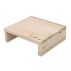 우드밀리 삼나무 원목 보조 1단 모니터 받침대삼받침대 삼받침대