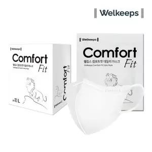 웰킵스 데일리 마스크 화이트 컴포트핏 새부리형 25개입 MNA