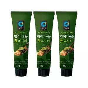 청정원 명이나물 생 와사비 고추냉이 튜브 100g x3 MNA