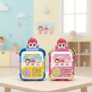 베베핀 캐리어금고 동전 지폐 저금통 장난감 말하고 노래하는 캐릭터 손잡이 피규어 바퀴