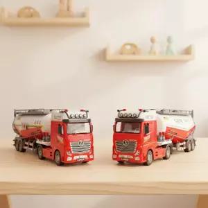 T-9 수송트럭 BCT LNG 트레일러 중장비 운반 자동차 장난감 사운드 라이트 미니카