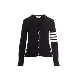 [톰브라운]26SS 사선 완장 클래식 브이넥 가디건 네이비 FKC207A 00219 415