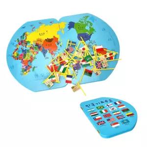 나라이름외우기 유아 세계지도 만국기 숫자 놀이 사물 학습카드