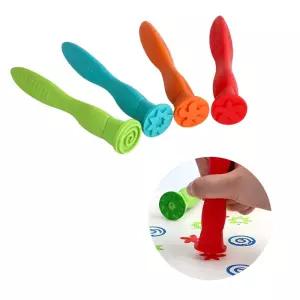 어린이 미술놀이 꽃모양 스틱스템프 교구 도구 방과후학습 다이어리