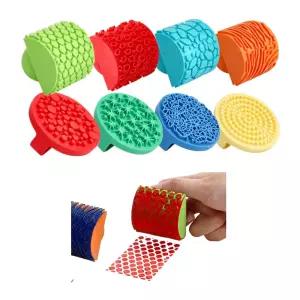 유치원 창작활동 패턴스탬프 찍기놀이 8종 다이어리 유아 키트