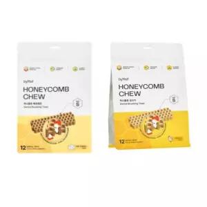 바이레프 반려견 껌 간식 양치 허니콤츄 치킨 + 야크치즈 S 2봉 SET