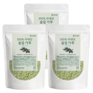 국산 솔잎 가루 100% 300gx3개 고운 분말 차 소나무잎 원물 그대로 순수 자연건조 천연식재료 전통 건강차 효능